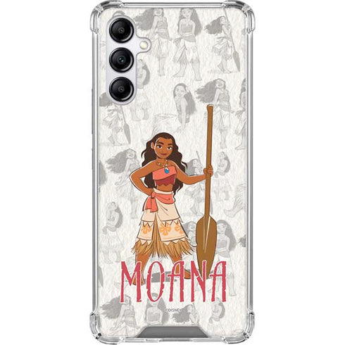 Disney Princess Moana Pattern Galaxy A15 5G Clear Case